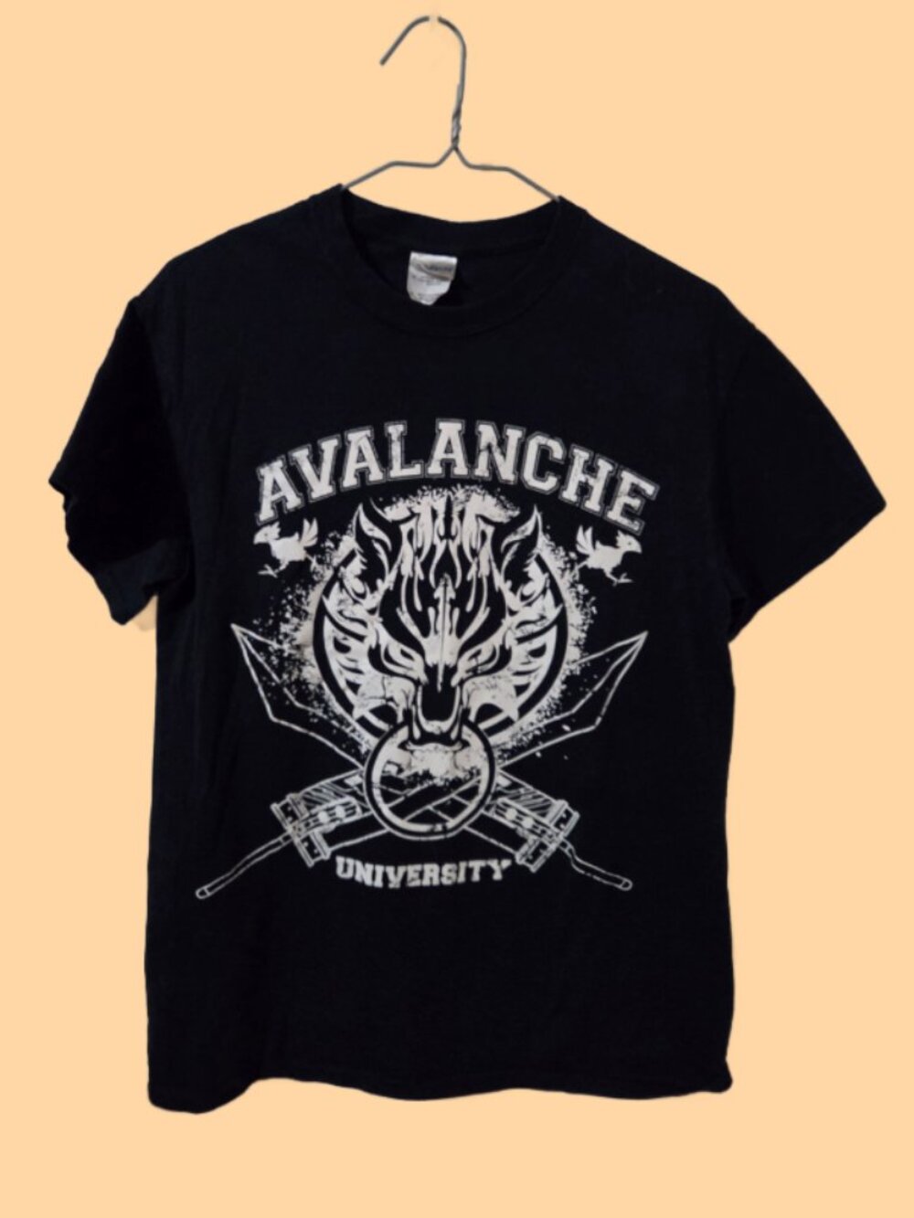 Final Fantasy VII FF7 FFVII Avalance University Dark Blue T-Shirt